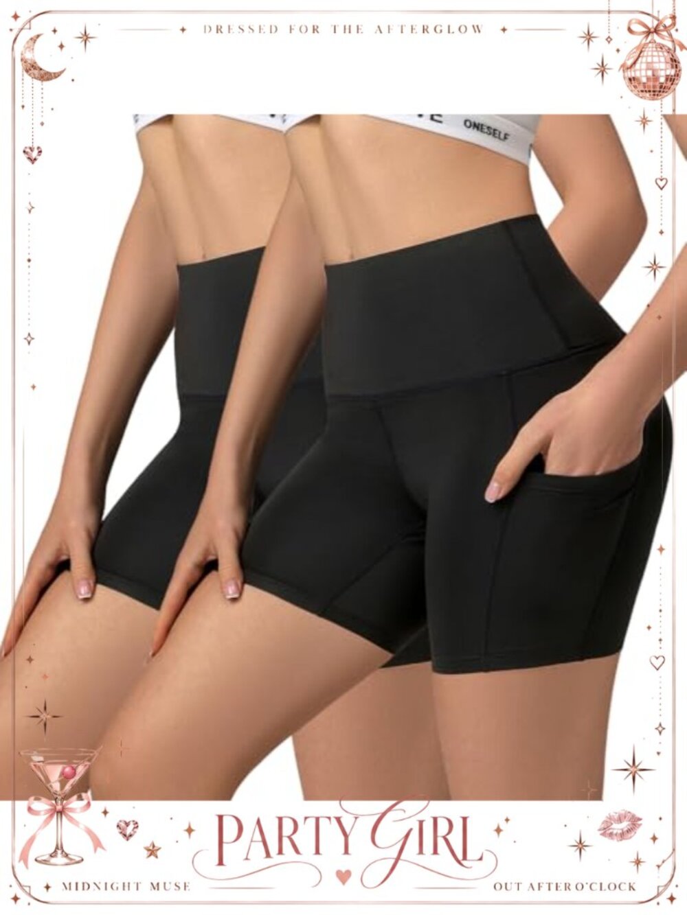 High Waist Biker Shorts 5" Yoga Shorts Tummy Control Athletic Shorts